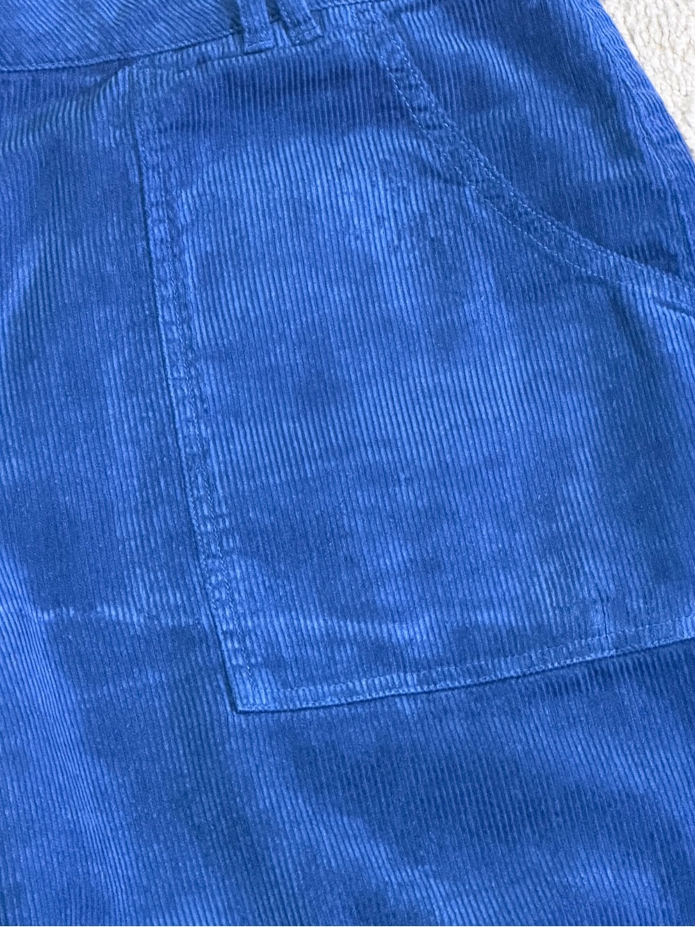 Poetry Blue Corduroy Wide Leg Utility Pants Trousers Size US 12 - Picture 8 of 10